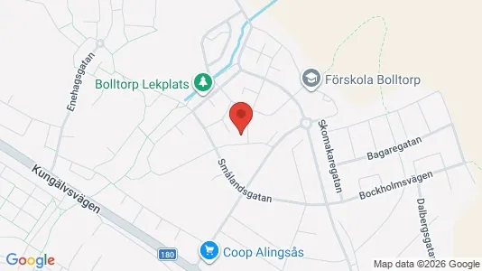 Lägenheter att hyra i Alingsås - kort over placeringen