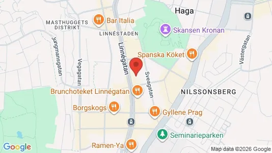 Lägenheter att hyra i Majorna-Linné - kort over placeringen