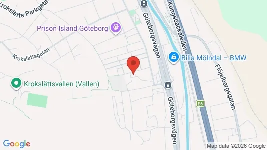 Lägenheter att hyra i Mölndal - kort over placeringen