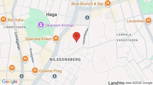 Lägenheter att hyra i Göteborg Centrum - kort over placeringen