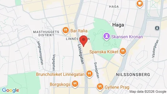 Lägenheter att hyra i Göteborg Centrum - kort over placeringen