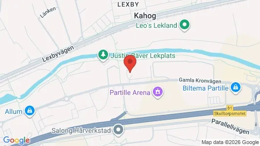 Lägenheter att hyra i Partille - kort over placeringen