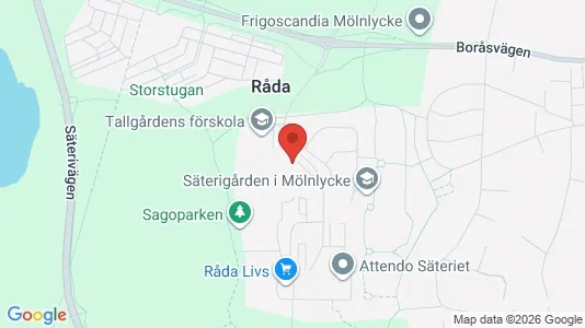 Lägenheter att hyra i Härryda - kort over placeringen