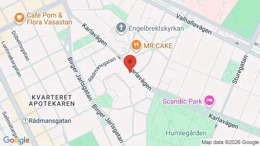 Lägenheter att hyra i Östermalm - kort over placeringen