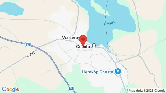 Lägenheter att hyra i Gnesta - kort over placeringen