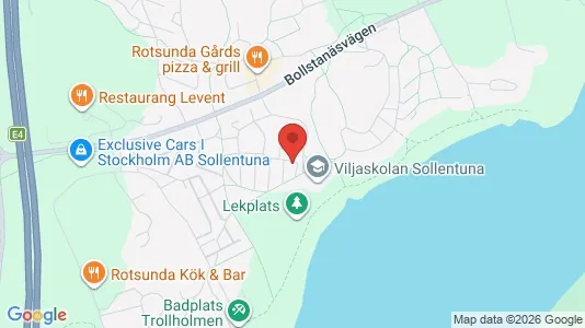 Lägenheter att hyra i Sollentuna - kort over placeringen