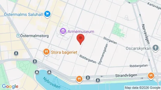 Lägenheter att hyra i Östermalm - kort over placeringen