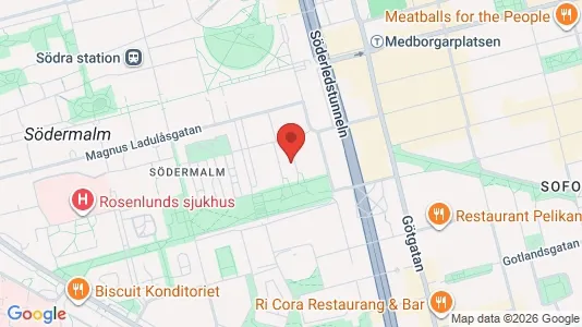 Lägenheter att hyra i Södermalm - kort over placeringen