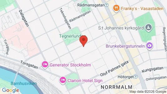 Lägenheter att hyra i Stockholm Innerstad - kort over placeringen