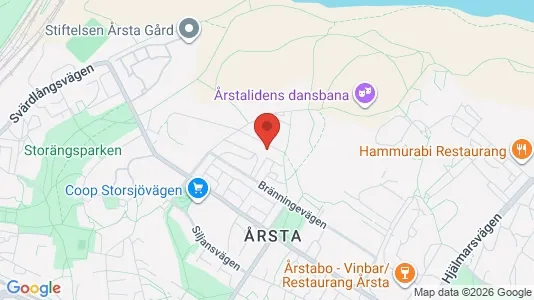 Lägenheter att hyra i Hammarbyhamnen - kort over placeringen