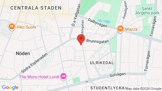 Lägenheter att hyra i Lund - kort over placeringen