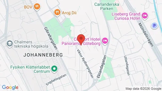 Lägenheter att hyra i Johanneberg - kort over placeringen