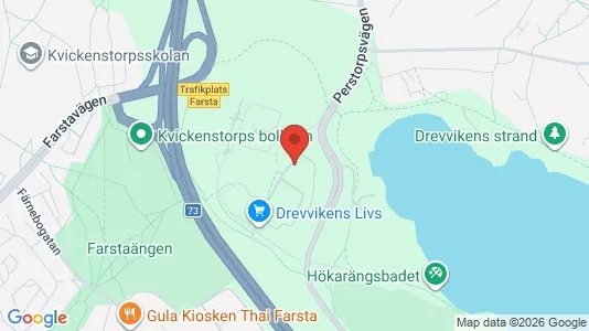 Lägenheter att hyra i Huddinge - kort over placeringen