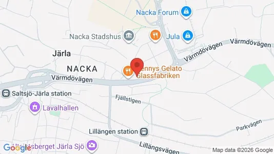 Lägenheter att hyra i Nacka - kort over placeringen