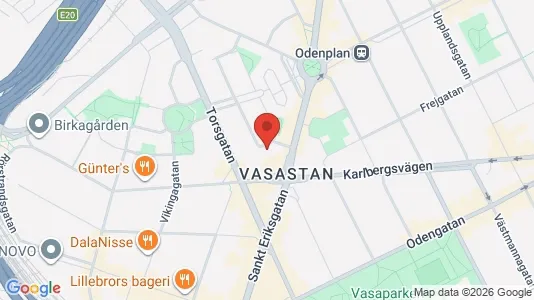 Lägenheter att hyra i Vasastan - kort over placeringen