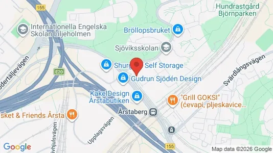 Lägenheter att hyra i Södermalm - kort over placeringen