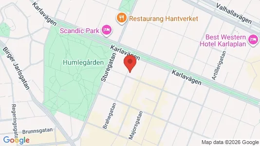 Lägenheter att hyra i Östermalm - kort over placeringen