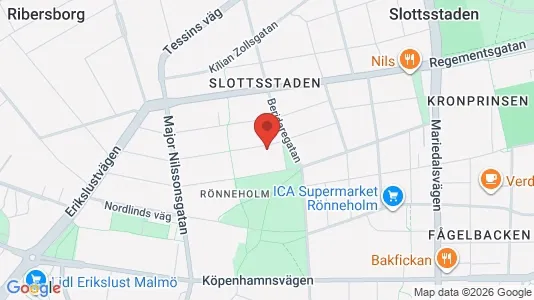 Lägenheter att hyra i Malmö Centrum - kort over placeringen