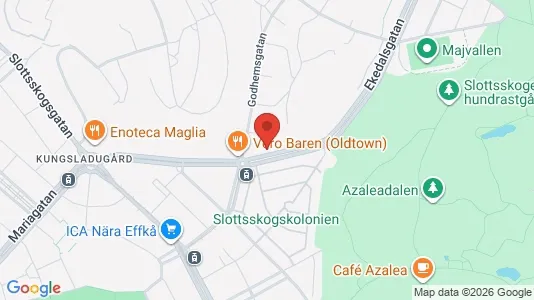 Lägenheter att hyra i Majorna-Linné - kort over placeringen