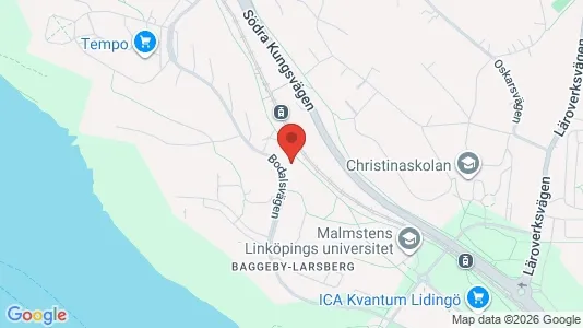 Lägenheter att hyra i Lidingö - kort over placeringen