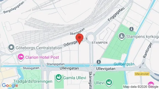 Lägenheter att hyra i Göteborg Centrum - kort over placeringen