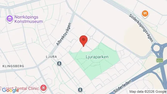 Lägenheter att hyra i Norrköping - kort over placeringen