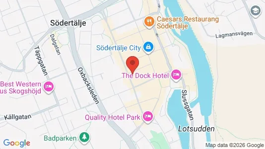 Lägenheter att hyra i Södertälje - kort over placeringen