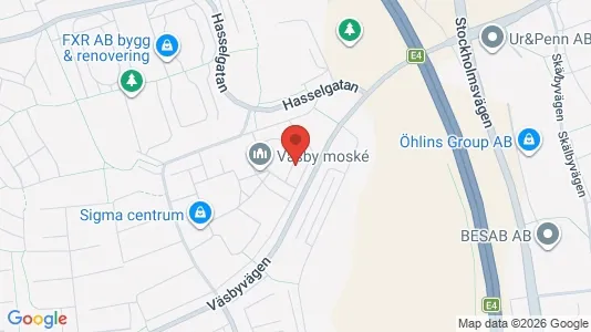 Lägenheter att hyra i Upplands Väsby - kort over placeringen