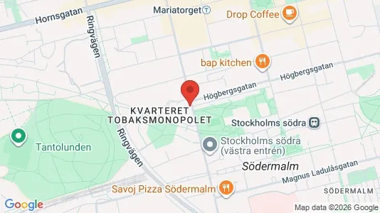 Lägenheter att hyra i Södermalm - kort over placeringen