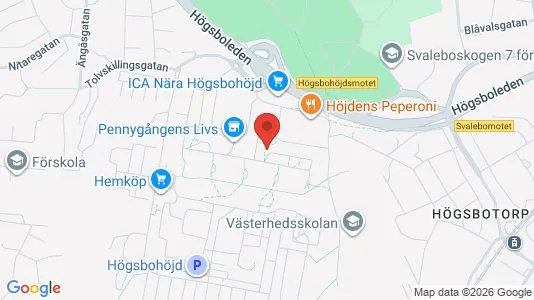 Lägenheter att hyra i Majorna-Linné - kort over placeringen