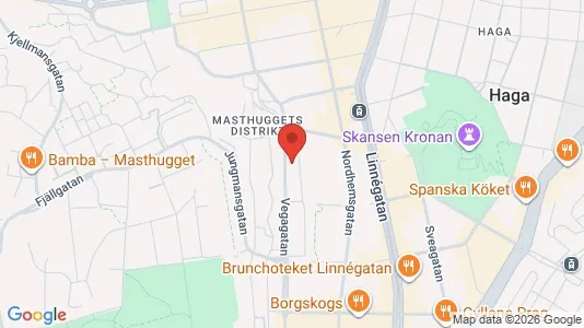 Lägenheter att hyra i Göteborg Centrum - kort over placeringen