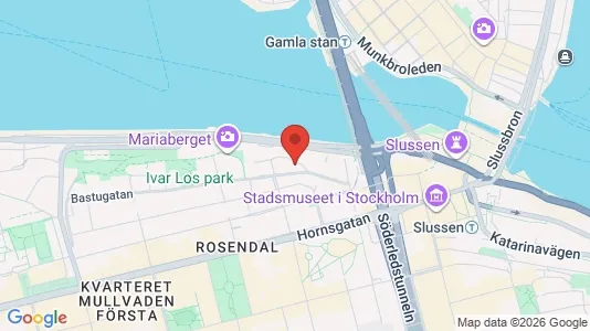 Lägenheter att hyra i Södermalm - kort over placeringen