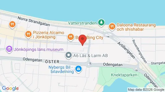 Lägenheter att hyra i Jönköping - kort over placeringen