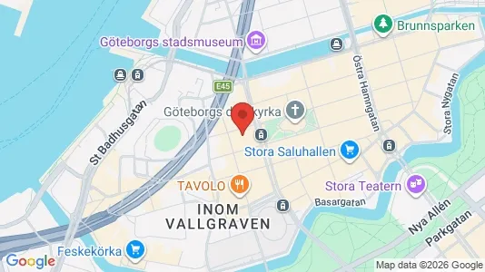 Lägenheter att hyra i Göteborg Centrum - kort over placeringen