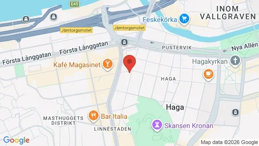 Lägenheter att hyra i Göteborg Centrum - kort over placeringen