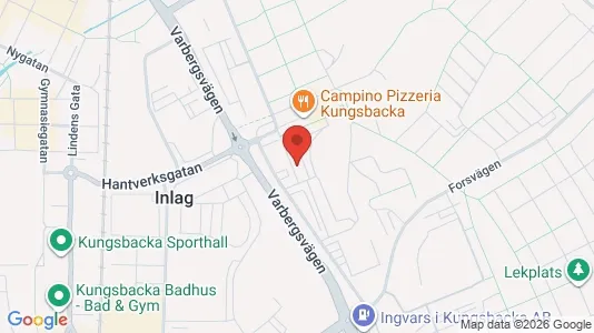 Lägenheter att hyra i Kungsbacka - kort over placeringen