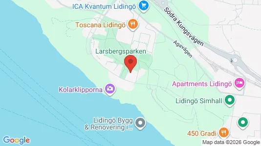 Lägenheter att hyra i Lidingö - kort over placeringen