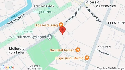Lägenheter att hyra i Malmö Centrum - kort over placeringen