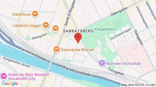 Lägenheter att hyra i Vasastan - kort over placeringen