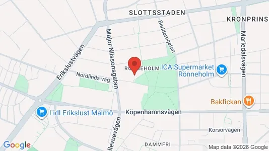 Lägenheter att hyra i Malmö Centrum - kort over placeringen
