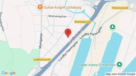 Lägenheter att hyra i Lundby - kort over placeringen