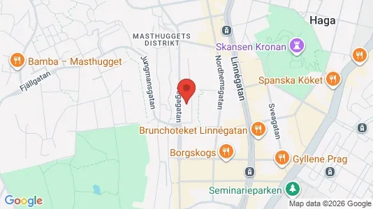 Lägenheter att hyra i Göteborg Centrum - kort over placeringen