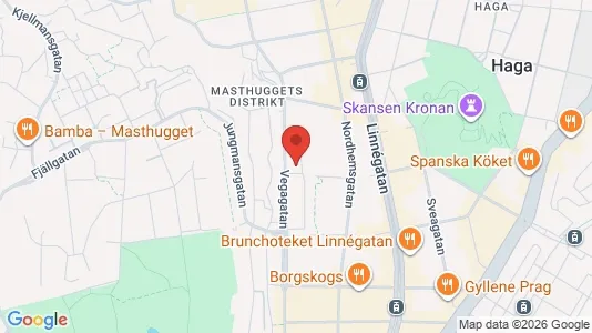 Lägenheter att hyra i Göteborg Centrum - kort over placeringen