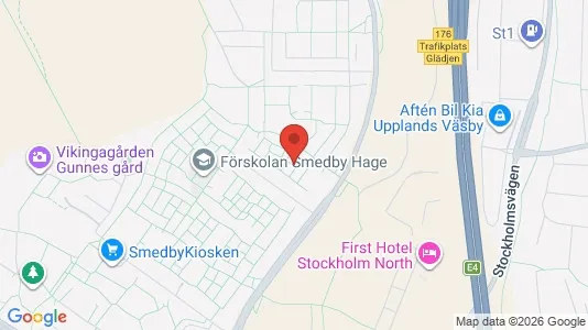 Lägenheter att hyra i Upplands Väsby - kort over placeringen