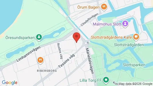 Lägenheter att hyra i Malmö Centrum - kort over placeringen