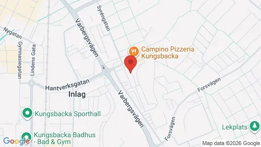 Lägenheter att hyra i Kungsbacka - kort over placeringen