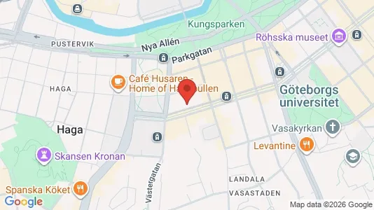 Lägenheter att hyra i Göteborg Centrum - kort over placeringen