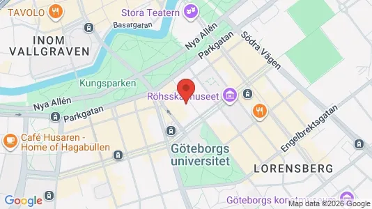 Lägenheter att hyra i Göteborg Centrum - kort over placeringen
