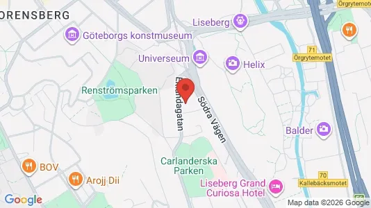 Lägenheter att hyra i Johanneberg - kort over placeringen