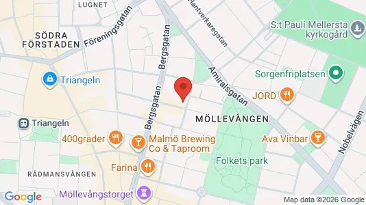 Lägenheter att hyra i Malmö Centrum - kort over placeringen